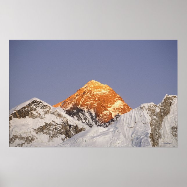 Dusk på Mount Everest, Nepal Poster (Framsidan)