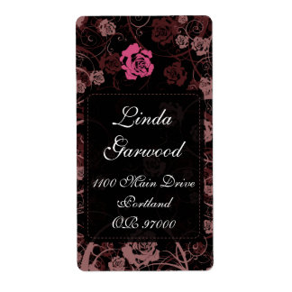 Dusk Romance Shipping Label v5 Vertikal Fraktsedel