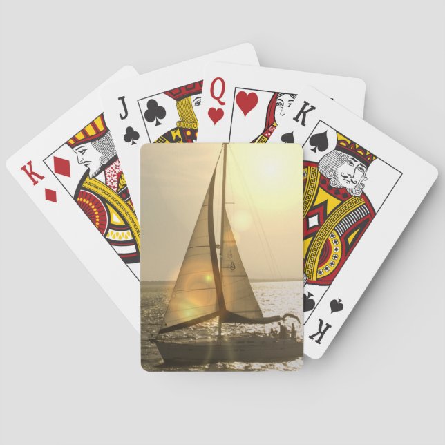 Dusk Sailing Deck of Cards Spel Kort (Baksidan)