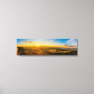 Dusk to Dawn Hillside View Panoramic Kanvastryck