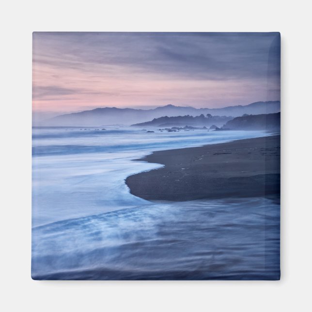 Dusk vid Moonstone Beach Magnet (Framsidan)