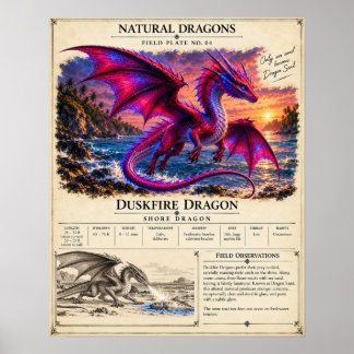 Duskfire Fältplatta Poster