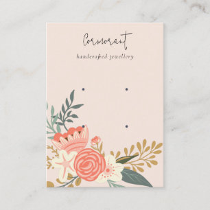 Dusky  Ambrosia Blommigt 2 Stud Earring Visning Visitkort