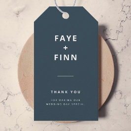 Dusky Blue | Skandinaviskt minimalistiskt Bröllop Presentetikett