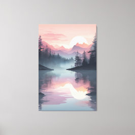 Dusky Gräs Reflected Canvastryck