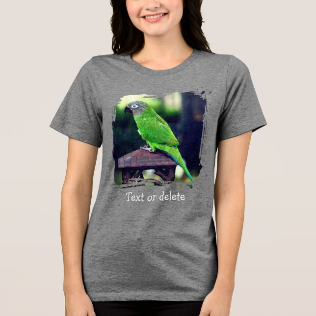 Dusky Headed Conure Papegoja Personlig T Shirt (Framsida)