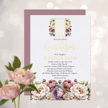 Dusky Lavender Blommars Girl Blommigt Baptism