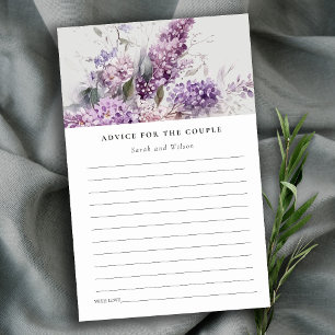 Dusky Lilac Stuga Blommig Råd Brudpar