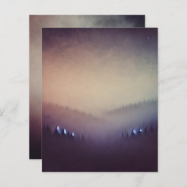 Dusky Mauve Morgonautumnal Ombre Scrapbook Papper