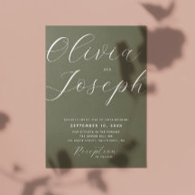 Dusky Oliv grönt Bröllop | Minimalistiskt foto och