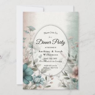 Dusky Petals och Soft Serenity Blommigt Inbjudningar