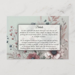 Dusky Petals och Soft Serenity Blommigt Tilläggskort
