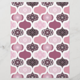Dusky Ro Dot Mandalas Patchwork Scrapbook Papper