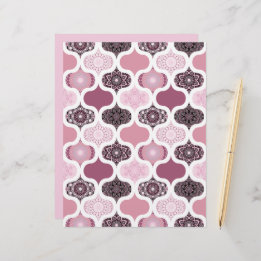 Dusky Ro Dot Mandalas Patchwork Scrapbook Papper
