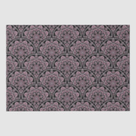 Dusky Ro Fronds Mandala Art Deco Scallops Craft