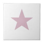 Dusky Ro Rosa Star Kakelplatta<br><div class="desc">Dusky Ro Rosa Star Ceramic Tile. Stjärnor är alltid i mode!</div>