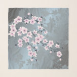 Dusky Rosa Dusty Blue Cherry Blommars<br><div class="desc">Jag skapat denna damskiga rosa cherry blommar gren och den gråblå bakgrunden med kärlek till detaljen som en vektorfil med hög upplösning.</div>