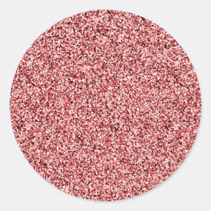 Dusky Rosa Faux Glitter Kuvert Seals Runt Klistermärke