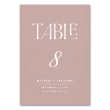 Dusky rosa målade elegant-skripttext bröllop-flik