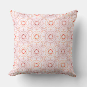 Dusky Rosa Pastels Vår Red Dopamin Decor Art Kudde