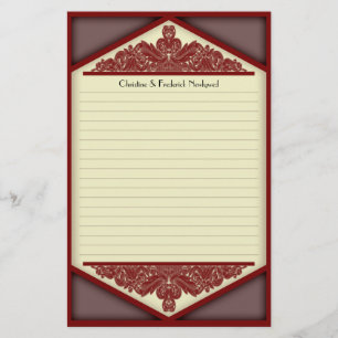 Dusky rosa vintage, brevpapper
