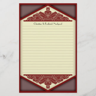Dusky rosa vintage, brevpapper