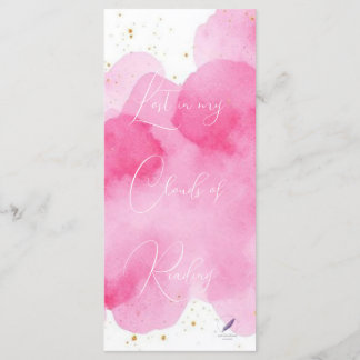 Dusky Rose Clouds Gold Lesezeichen Bookmark Meny