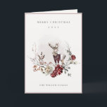 Dusky Stag Marsala Foliage Wandan God jul Helgkort<br><div class="desc">Om du behöver ytterligare anpassningar kan du kontakta mig på yellowfebstudio@gmail.com.</div>