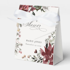 Dusky Warm Winter Festive Foliage Baby Shower Presentaskar