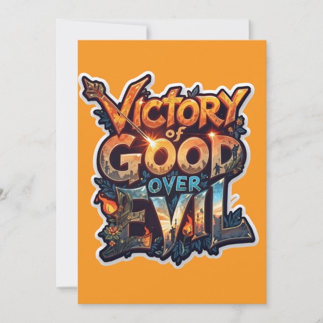 Dussehra 2025 Symbol of Triumph - Cutout Sticker Inbjudningar (Framsida)
