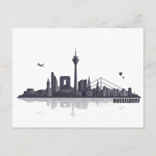 Düsseldorf City Skyline Vykort