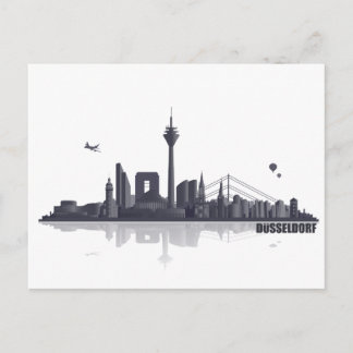 Düsseldorf City Skyline Vykort