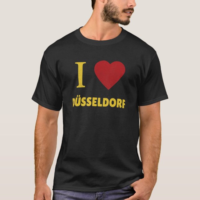 Dusseldorf Dialect Rhine Westphalia Germany Souven T Shirt (Framsida)