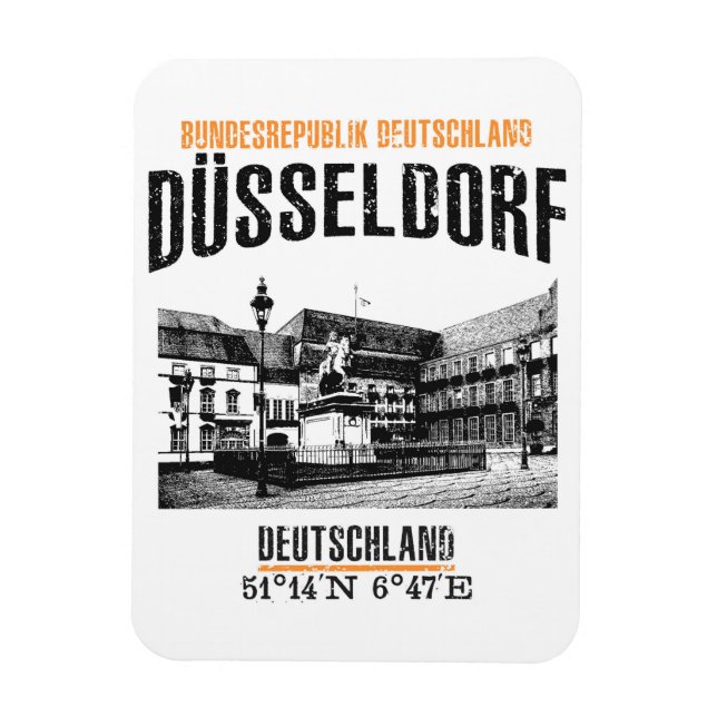 Düsseldorf Magnet (Vertikal)