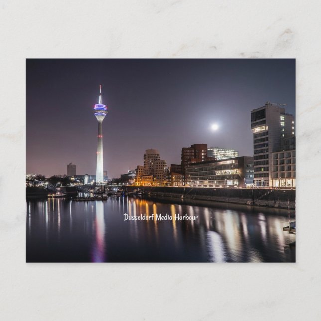 Dusseldorf, Media Harbour (märkt) Vykort (Framsida)