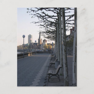 Düsseldorf Rheinpromened Vykort