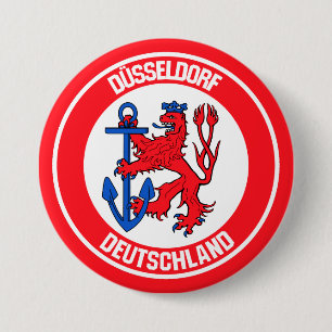 Düsseldorf Round Emblem Knapp