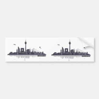 Düsseldorf Skyline Bildekal