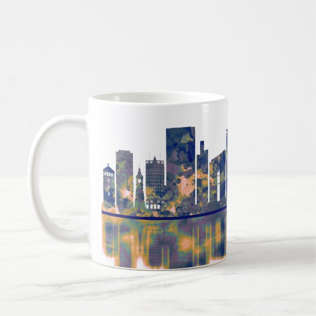 Dusseldorf Skyline Kaffemugg (Vänster)