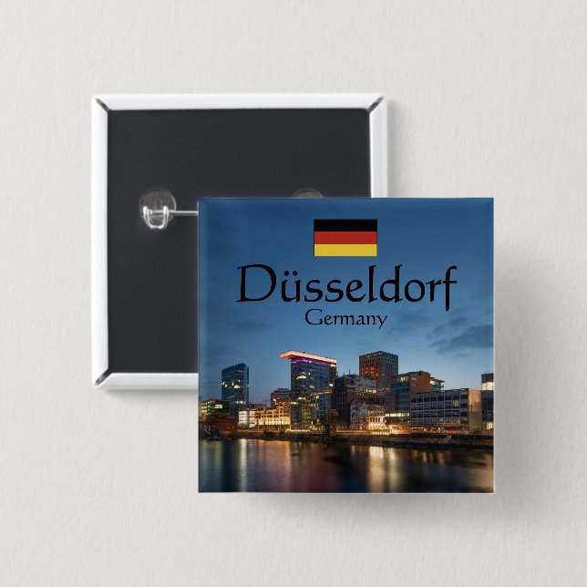 Dusseldorf Souvenir Knapp (Framsida & baksida)