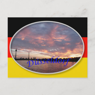 Düsseldorf Sunset Postcard Vykort