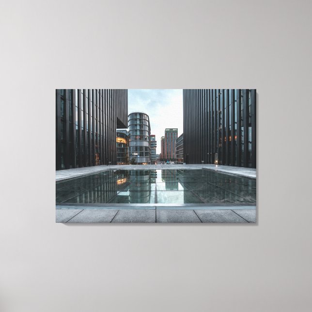 Düsseldorf Tyskland Canvastryck (Framsida)