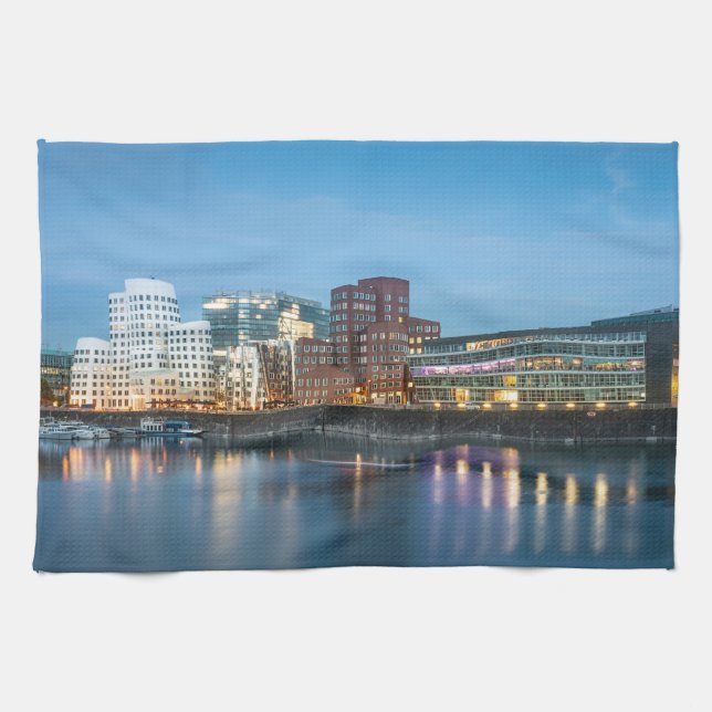 Düsseldorf Tyskland Kökshandduk (Horisontell)