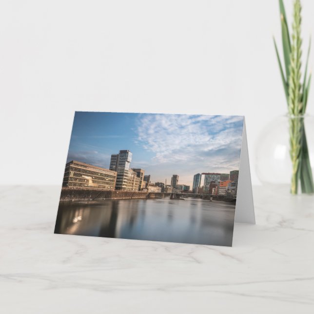 Düsseldorf Tyskland Kort (Framsida)