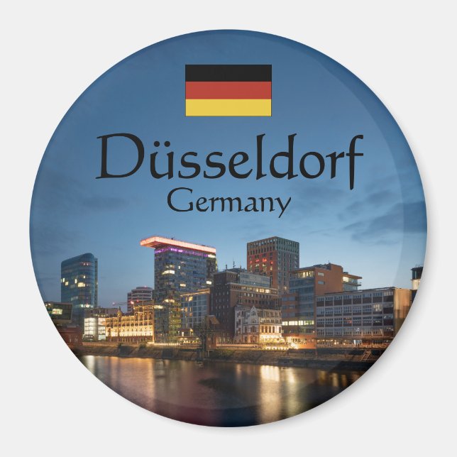 Düsseldorf Tyskland Magnet (Framsidan)