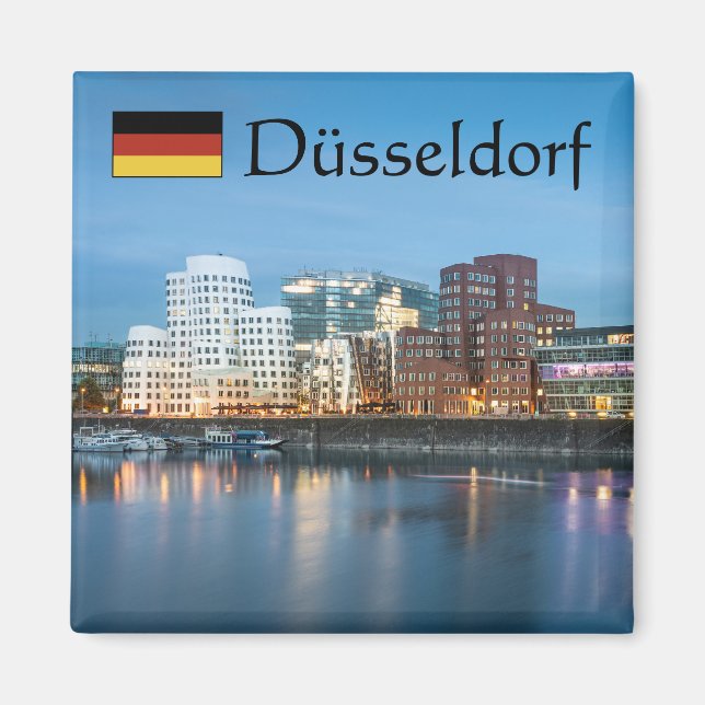 Düsseldorf Tyskland Magnet (Framsidan)