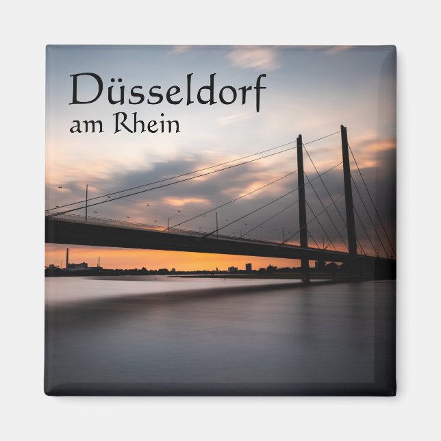 Düsseldorf Tyskland Magnet (Framsidan)