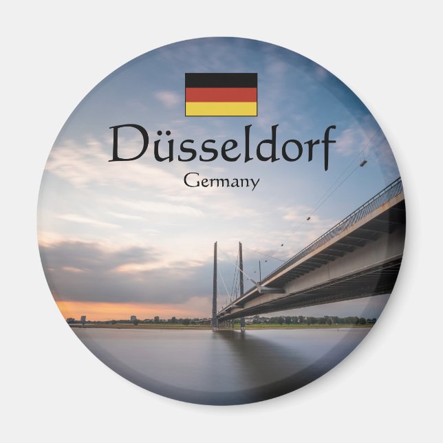 Düsseldorf Tyskland Magnet (Framsidan)