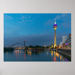 Düsseldorf Tyskland Poster