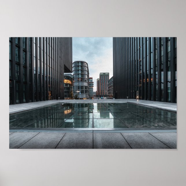 Düsseldorf Tyskland Poster (Framsidan)